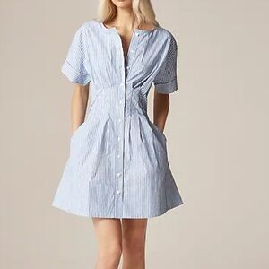 Abercrombie Kids White and blue  Striped Casual Dress